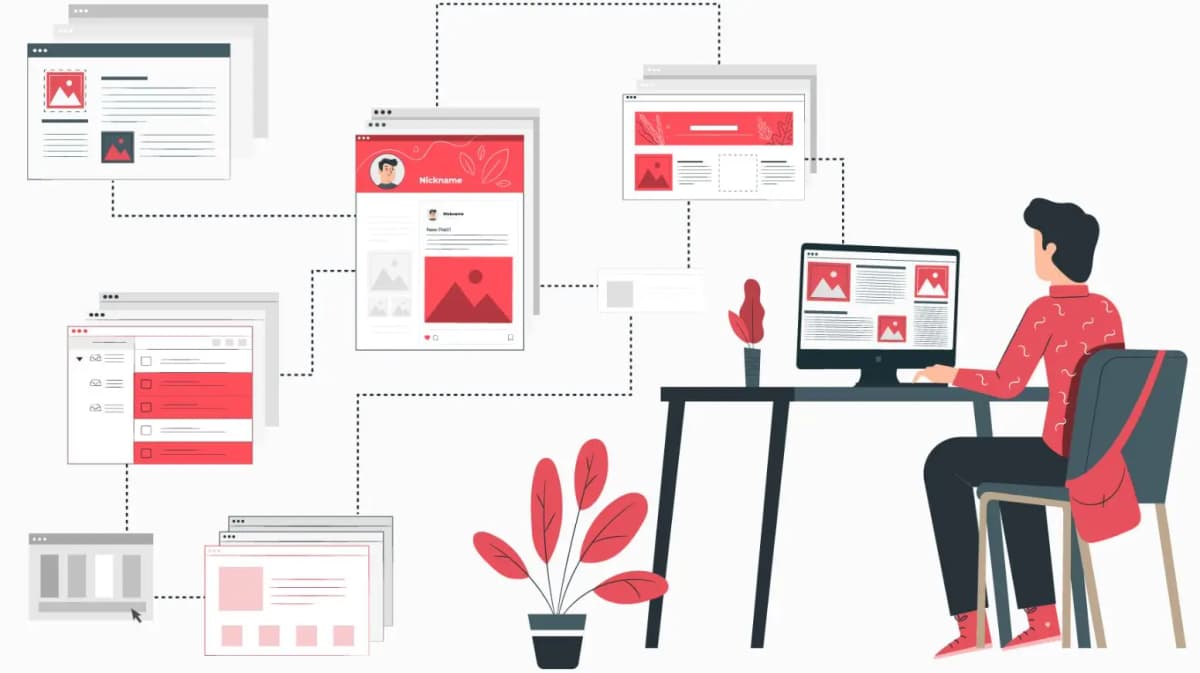Guest blogging strategy showing content contribution and authority building