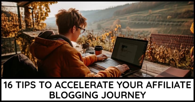 16 tips to accelerate your affiliate blogging journey