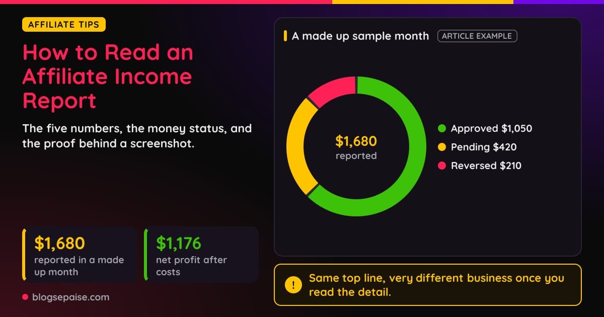 How to read an affiliate income report (and what real ones look like)