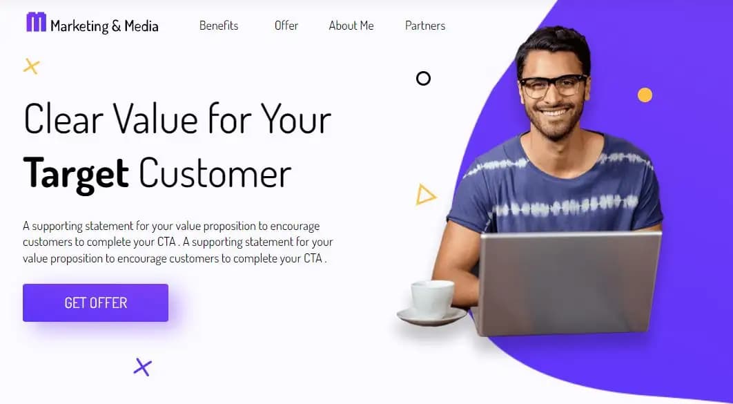 Personalized user experience on affiliate landing pages