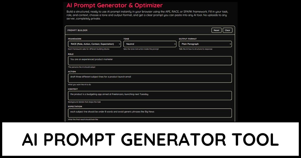 AI Prompt Generator and Optimizer