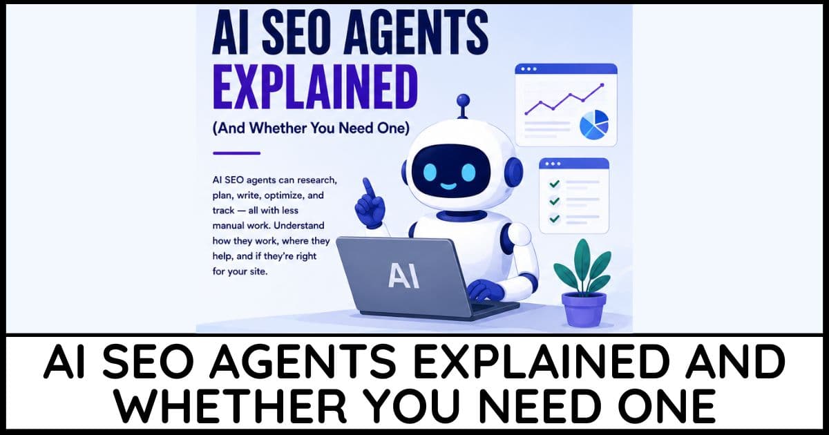 AI SEO agents cover image