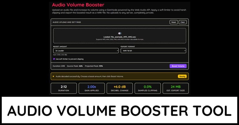 Audio Volume Booster