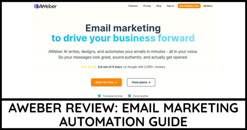 AWeber Review cover image