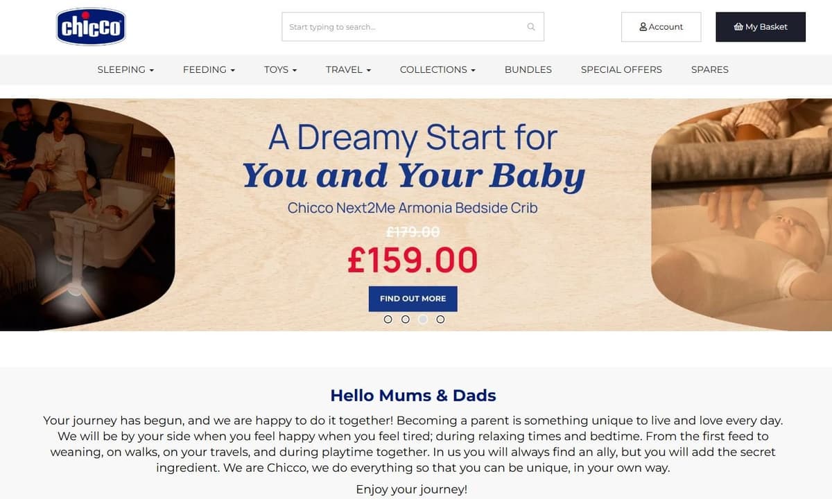 Chicco - Global baby products brand with car seats, strollers, and baby gear