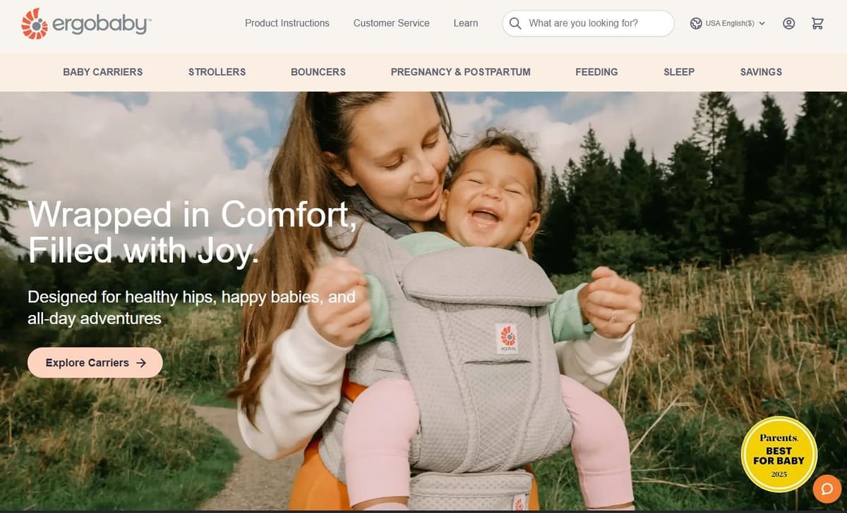 Ergobaby - Ergonomic baby carriers designed for comfort and healthy development