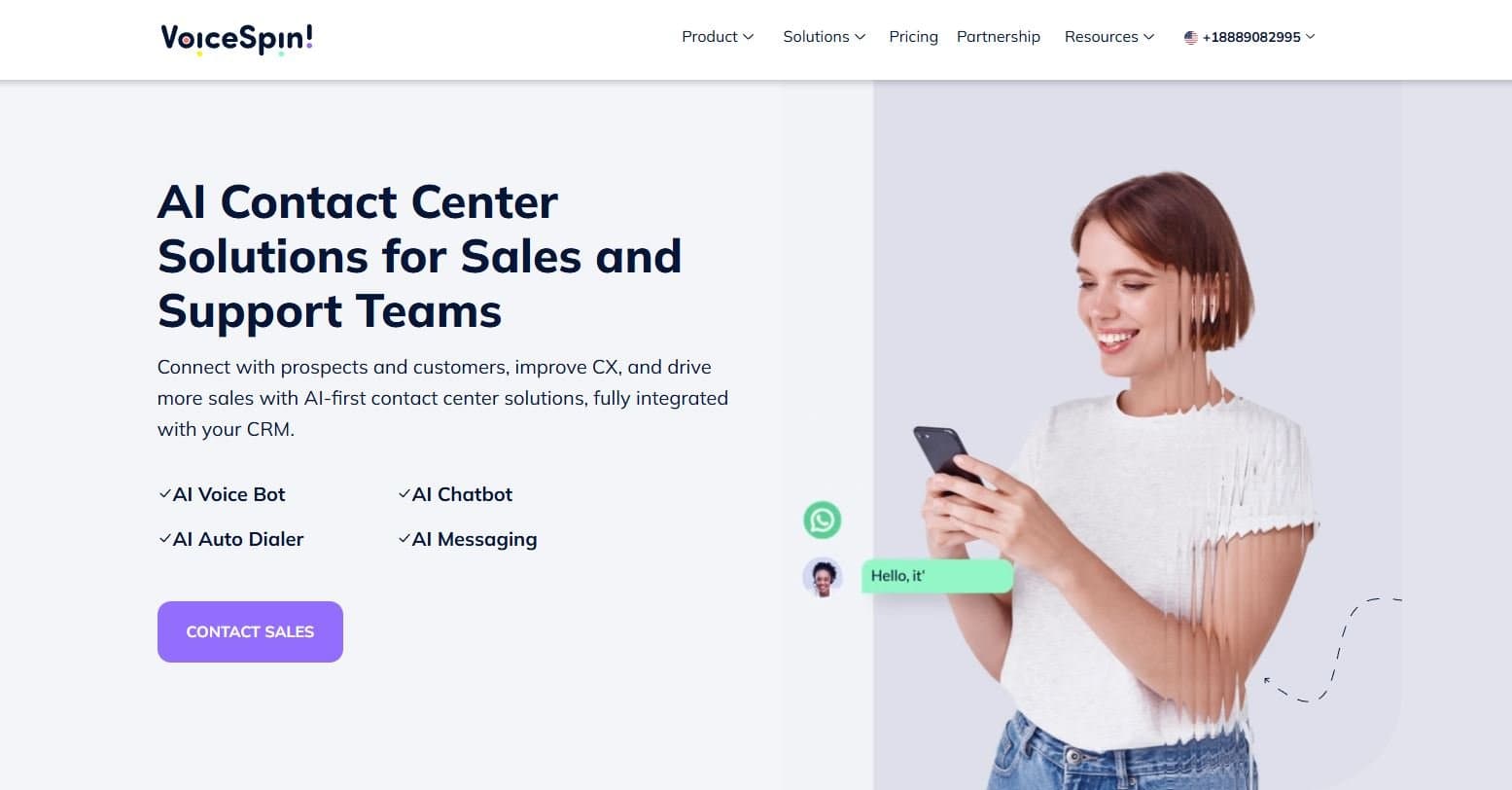 VoiceSpin - AI-driven contact center solutions for sales and customer support automation