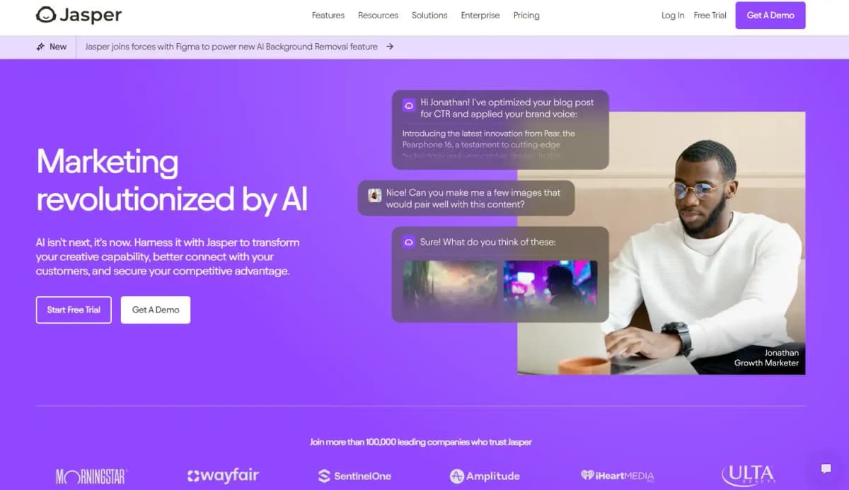 Jasper AI writing tool