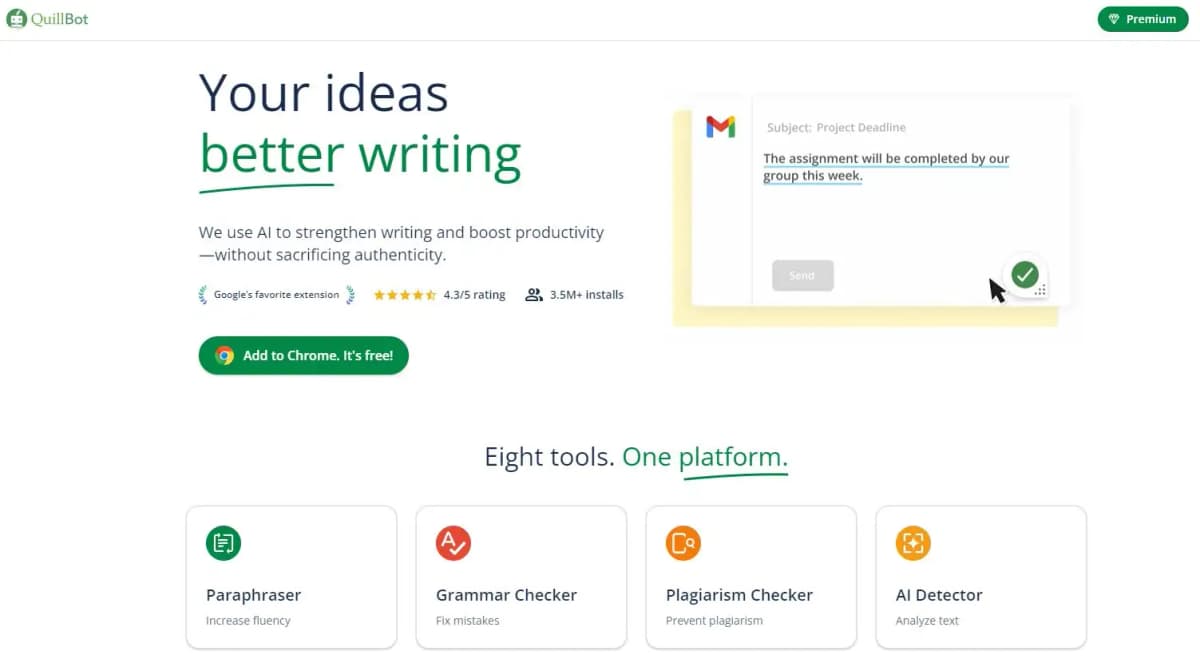 QuillBot AI writing tool