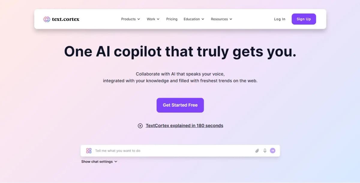 TextCortex AI writing tool