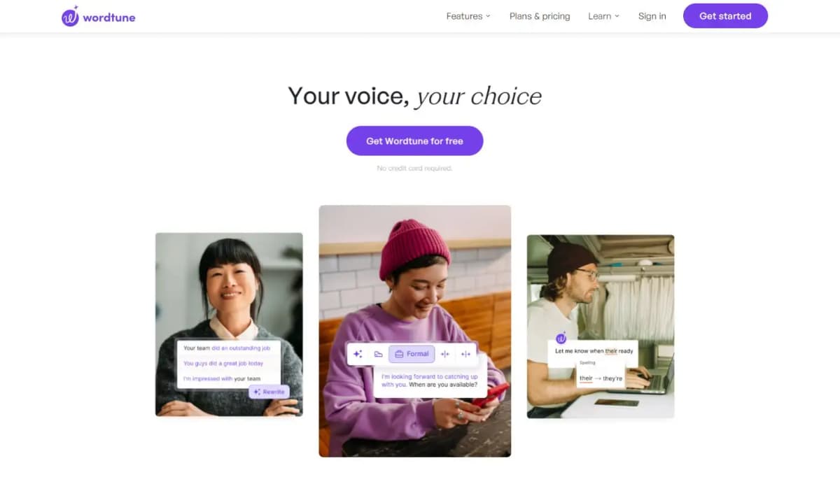 Wordtune AI writing tool