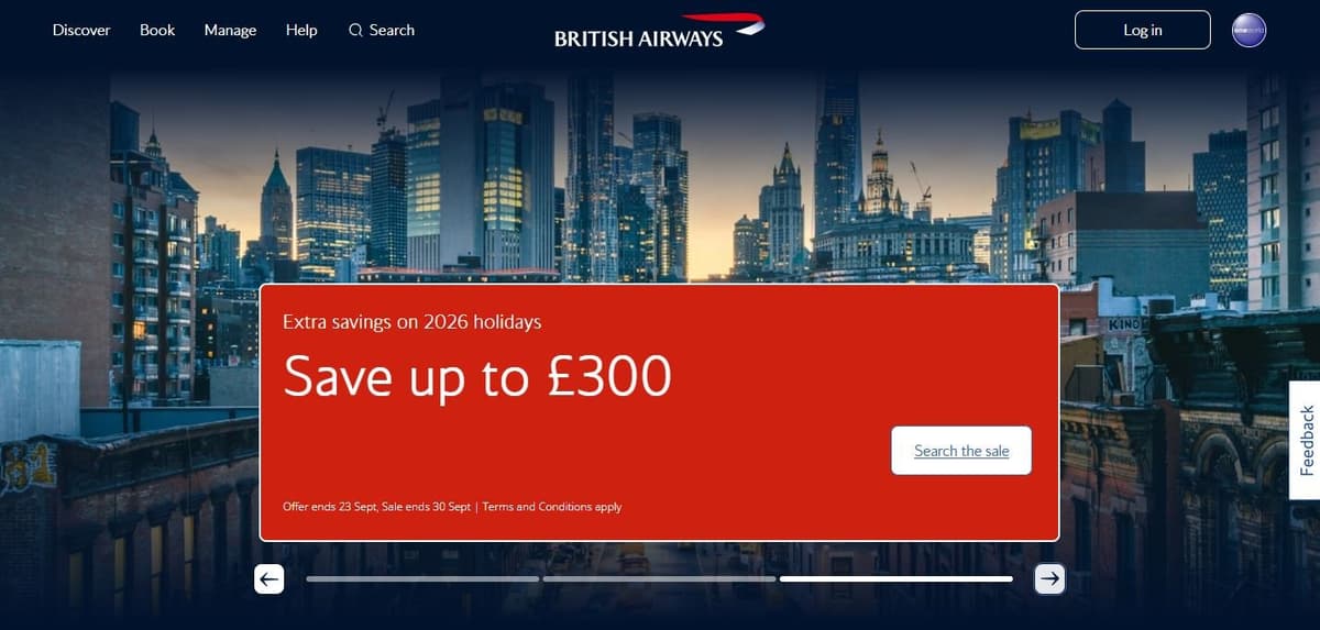 British Airways - UK's flag carrier and Oneworld founding member serving 200+ destinations