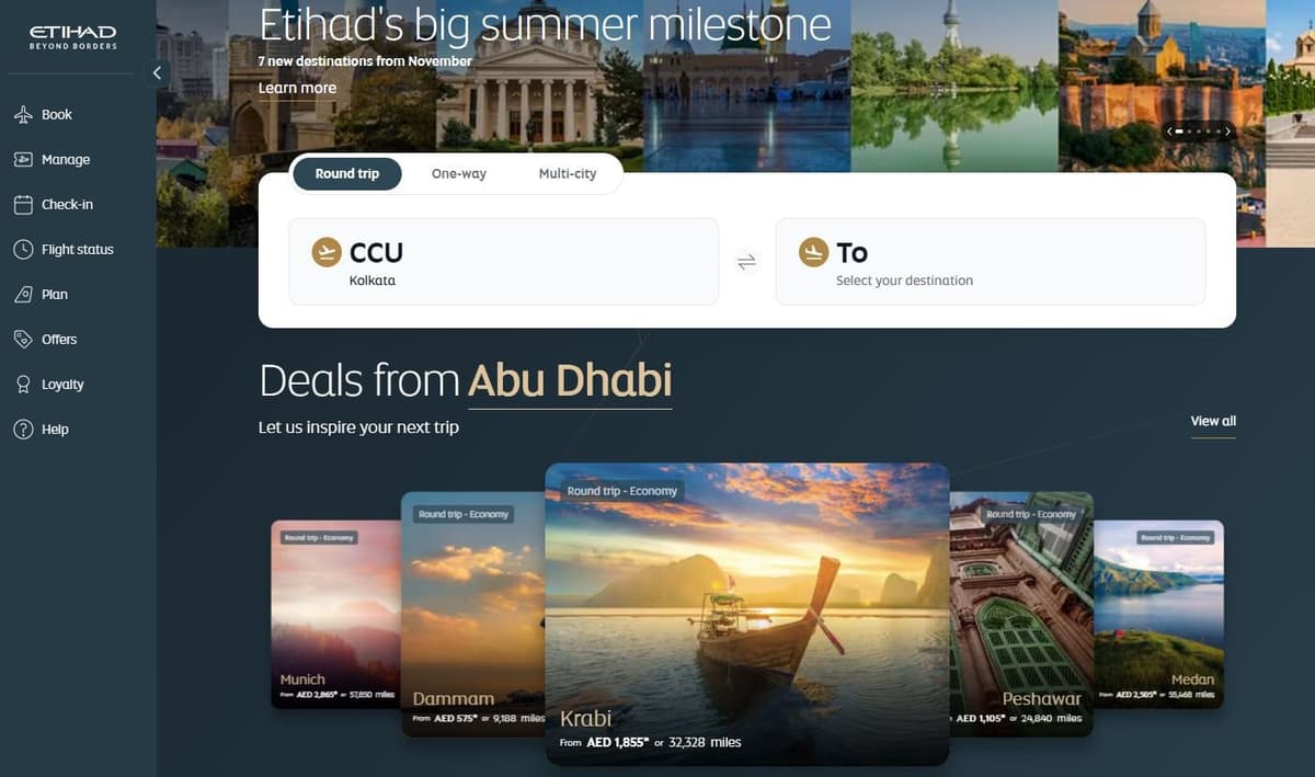 Etihad Airways - Abu Dhabi's flagship carrier connecting travelers to 100+ destinations worldwide