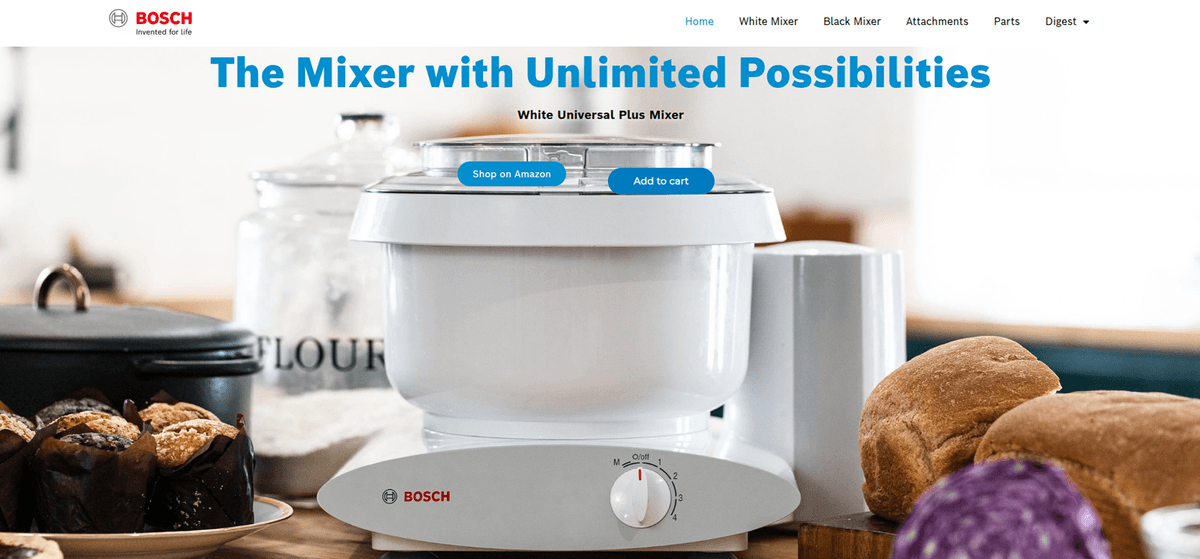 Bosch Mixers - Powerful and reliable mixers for serious home bakers