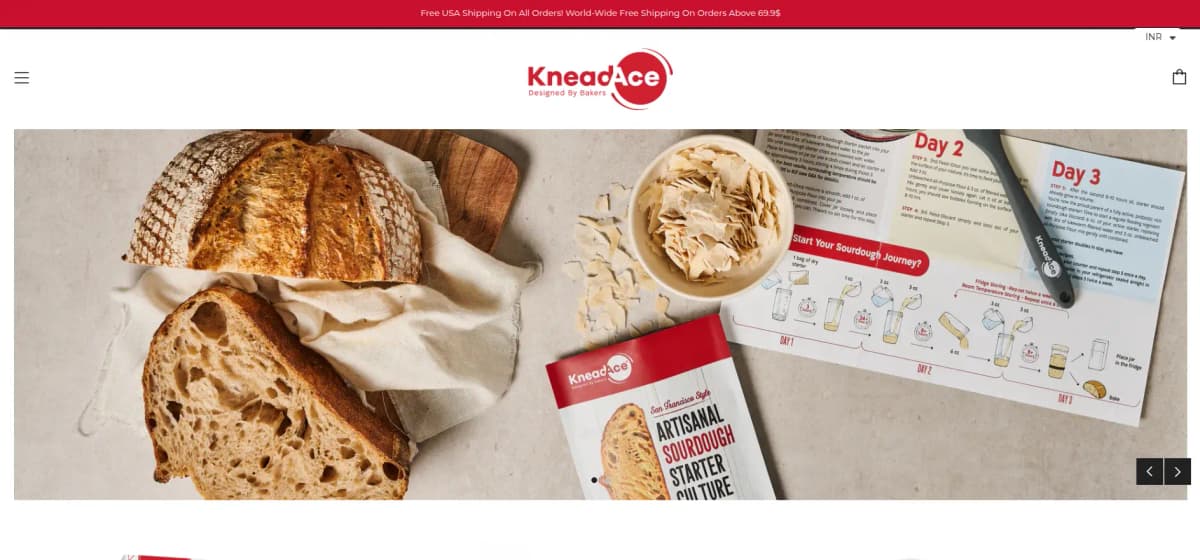 KneadAce - High-quality baking tools including silicone mats, rolling pins, and dough scrapers