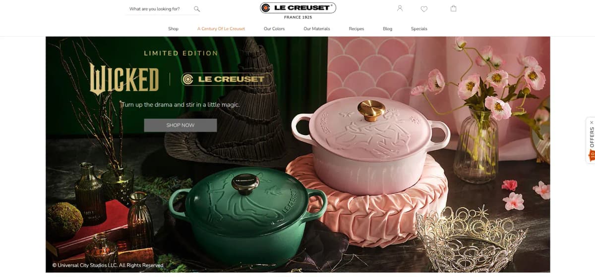 Le Creuset - Colorful cast iron cookware and stoneware for home bakers and chefs