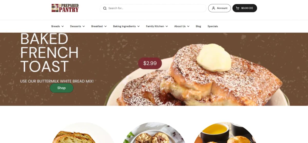 The Prepared Pantry - Baking mixes, ingredients, and tools for home bakers