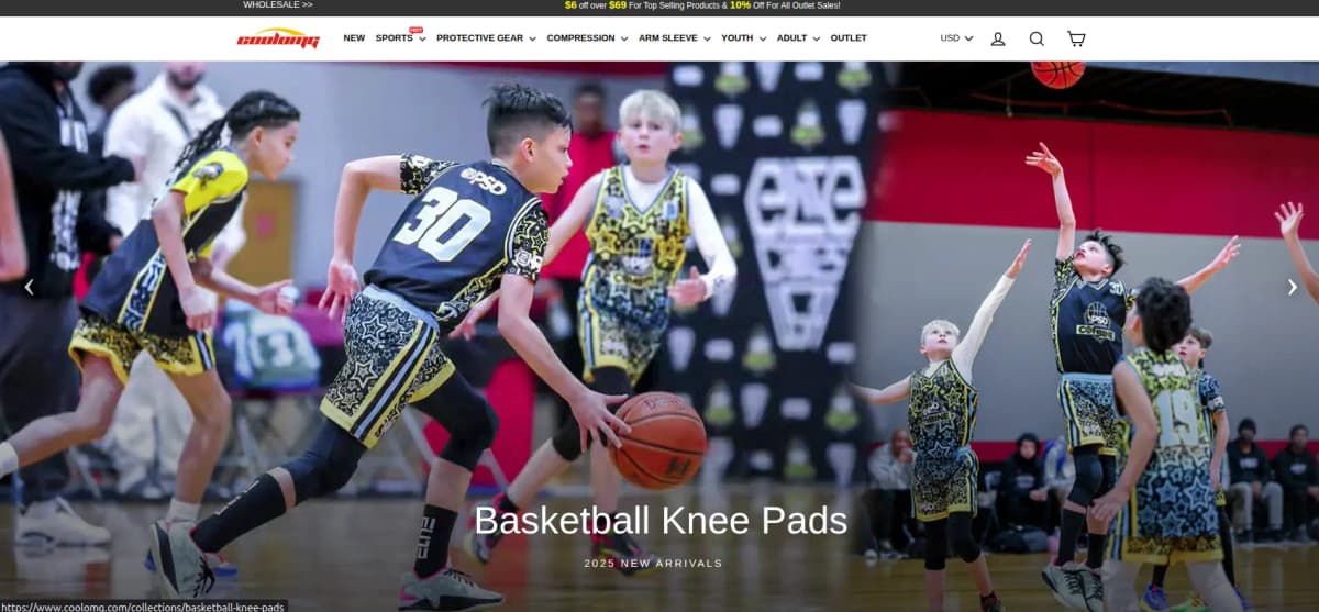 COOLOMG - Protective and performance sports gear like sleeves, pads, and shorts
