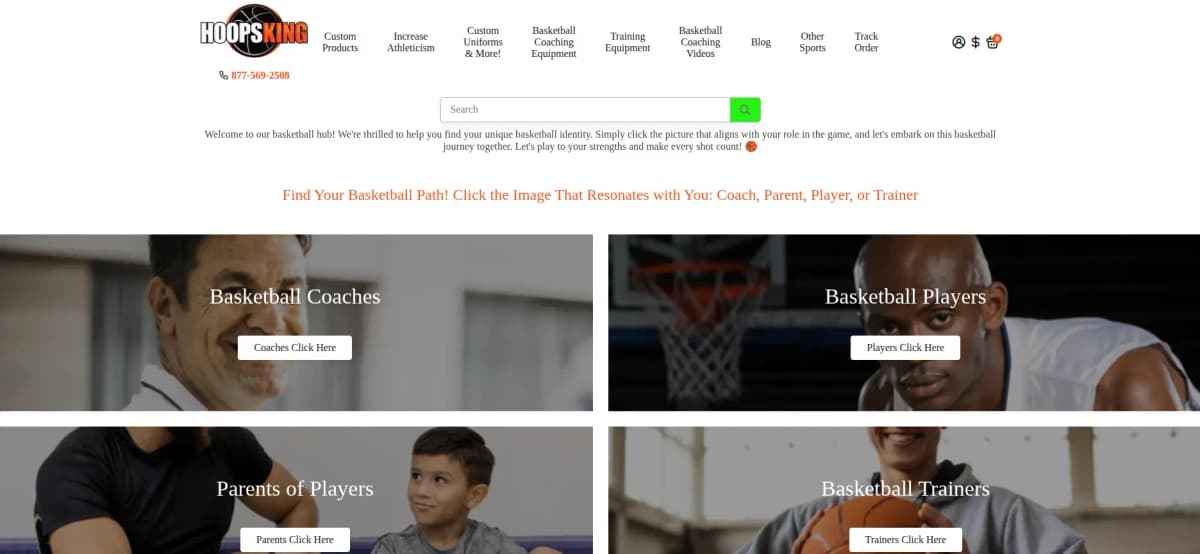HoopsKing - Basketball training aids, gear, and custom equipment for players and coaches