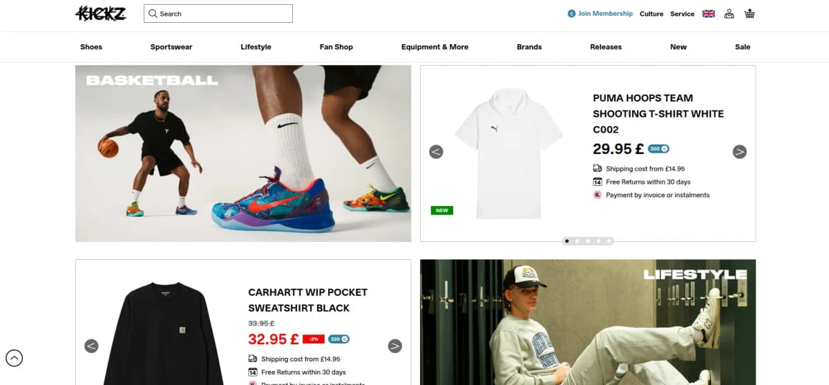 KICKZ - Basketball performance gear, sneakers, and streetwear retailer