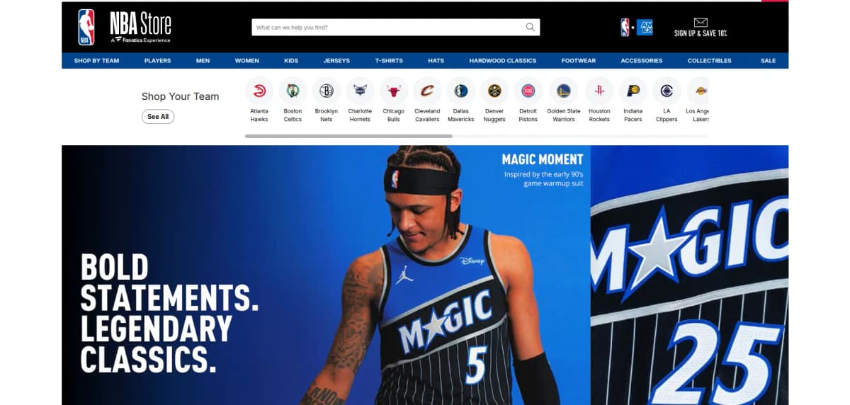 NBA Store - Official shop for authentic NBA jerseys, hats, collectibles, and gear