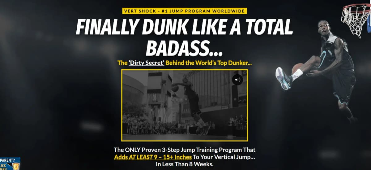 Vert Shock - Vertical jump training program for explosive leaping power