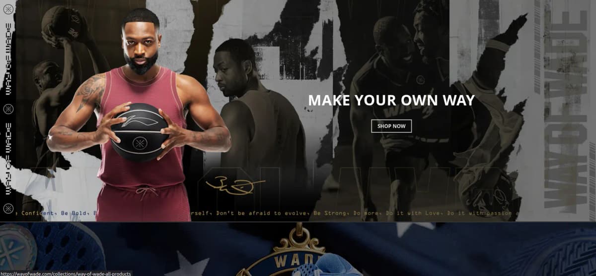Way of Wade - Signature basketball shoes, clothing, and accessories by Dwyane Wade and Li-Ning