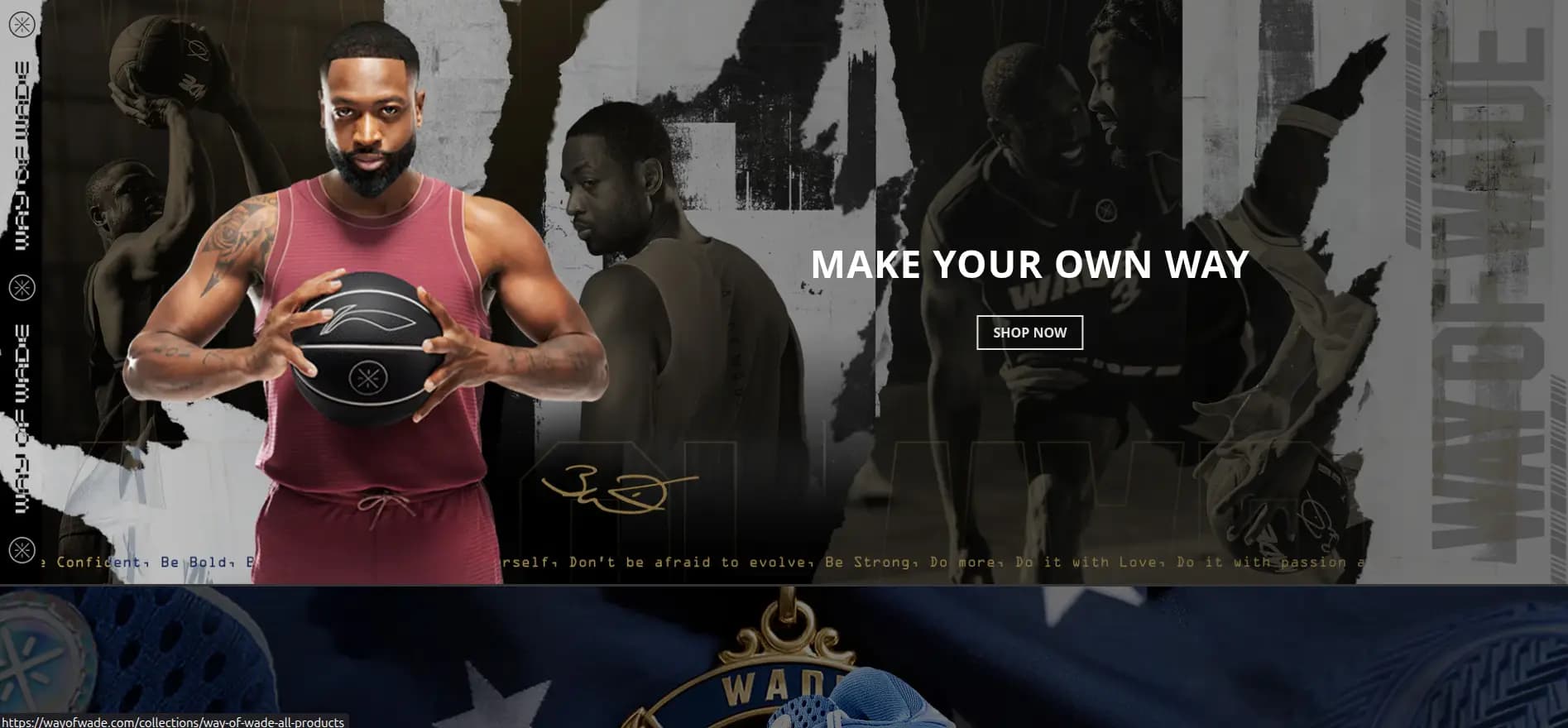 Way of Wade - Signature basketball shoes, clothing, and accessories by Dwyane Wade and Li-Ning