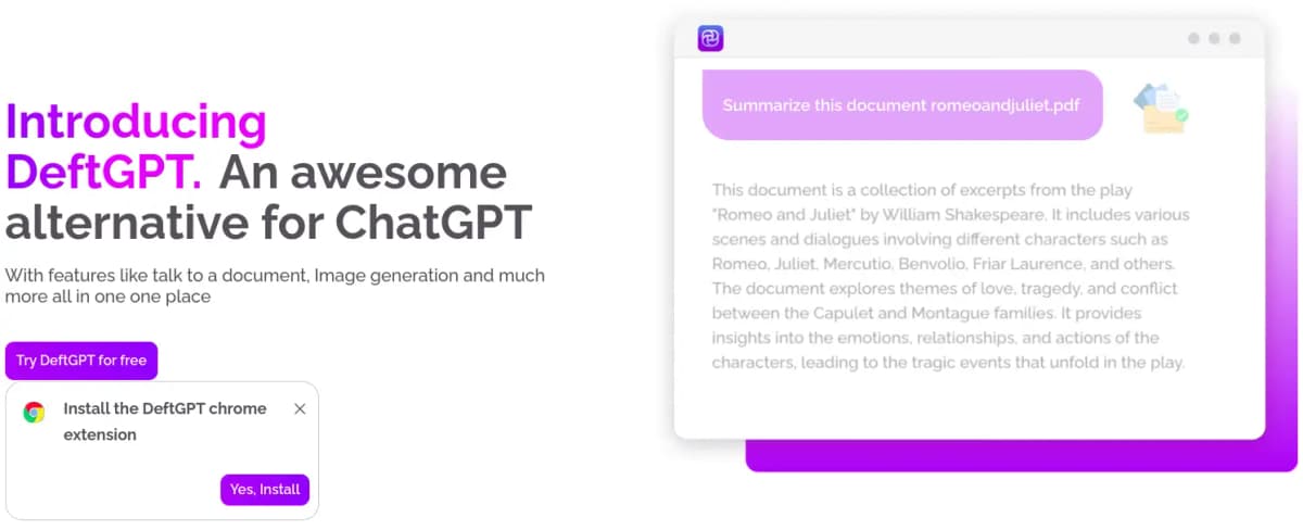 DeftGPT AI platform