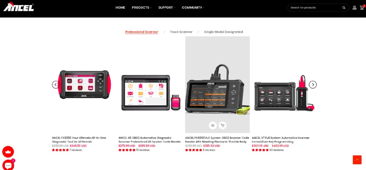 ANCEL OBD2 scanners