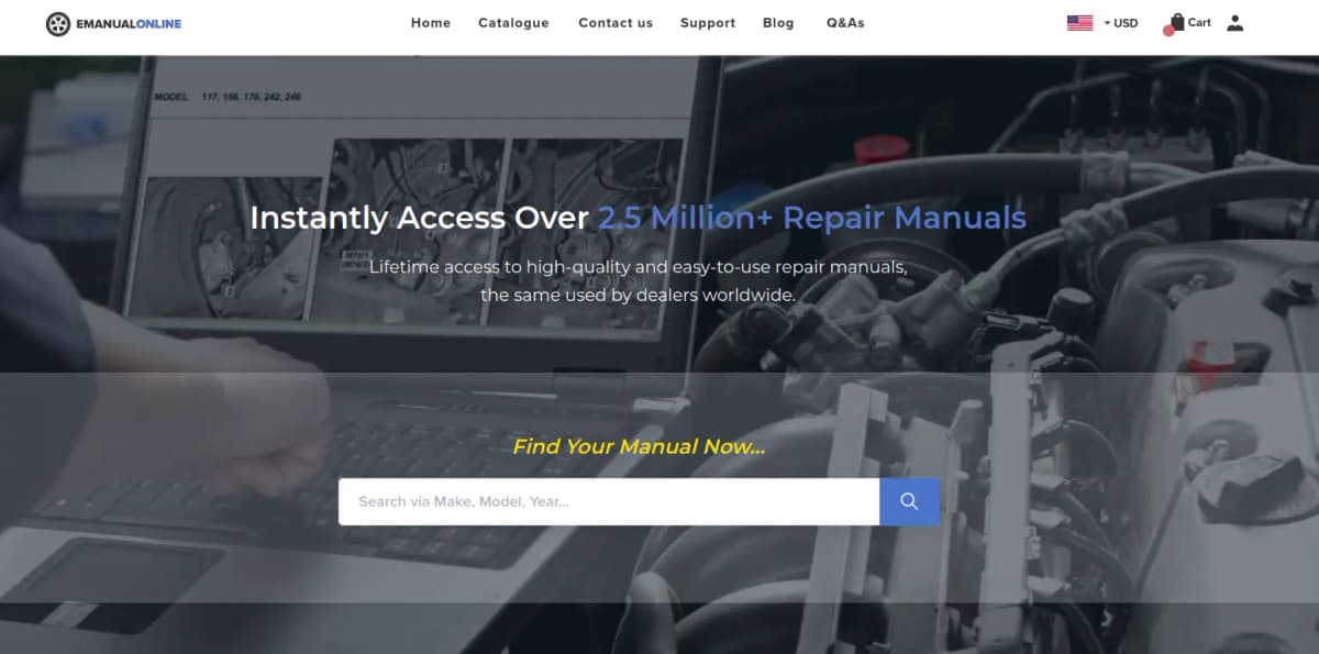 eManualOnline repair and service manuals