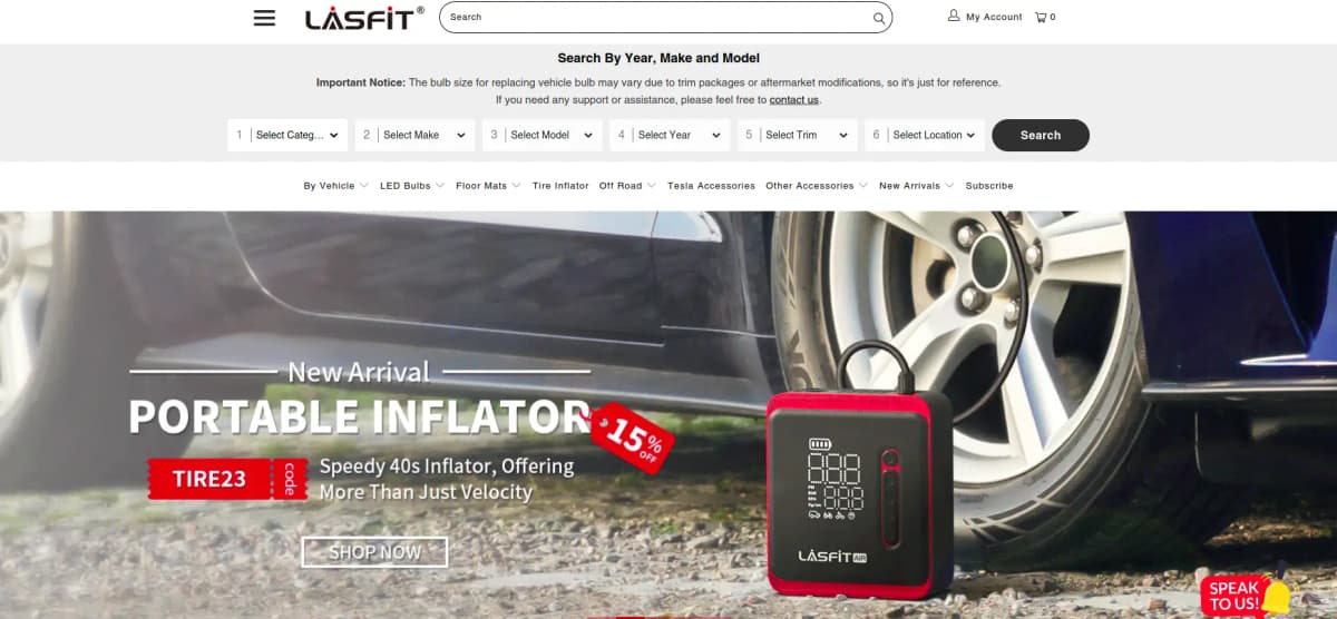 Lasfit automotive lighting solutions