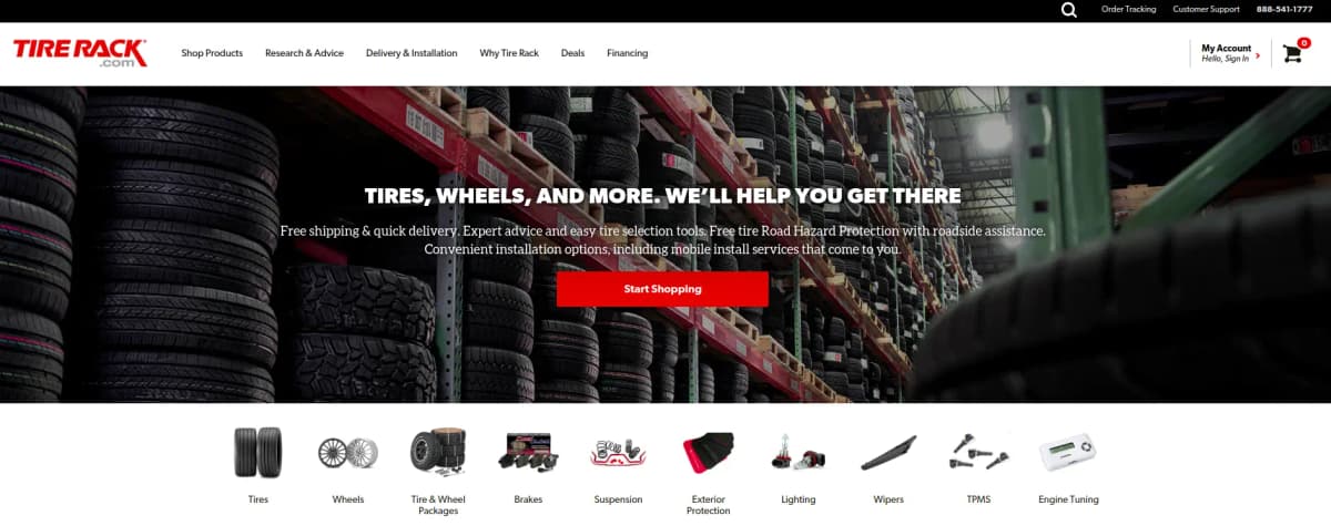 Tire Rack automotive retailer