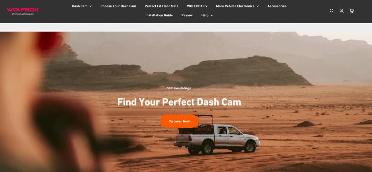 WOLFBOX dash cameras