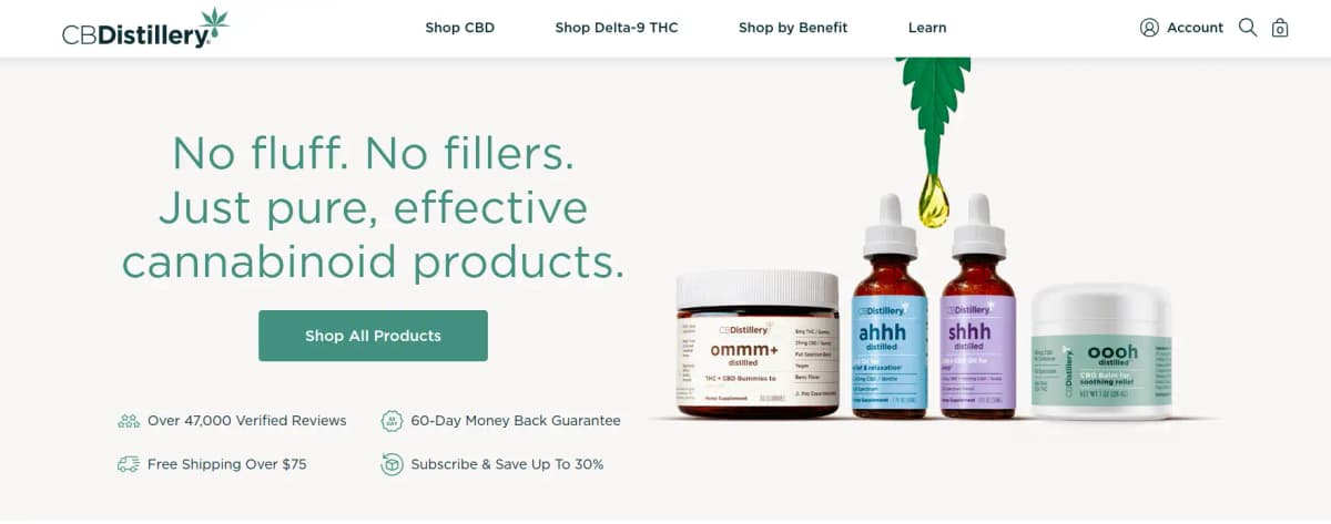 CBDistillery - Vertically integrated CBD products with full spectrum options