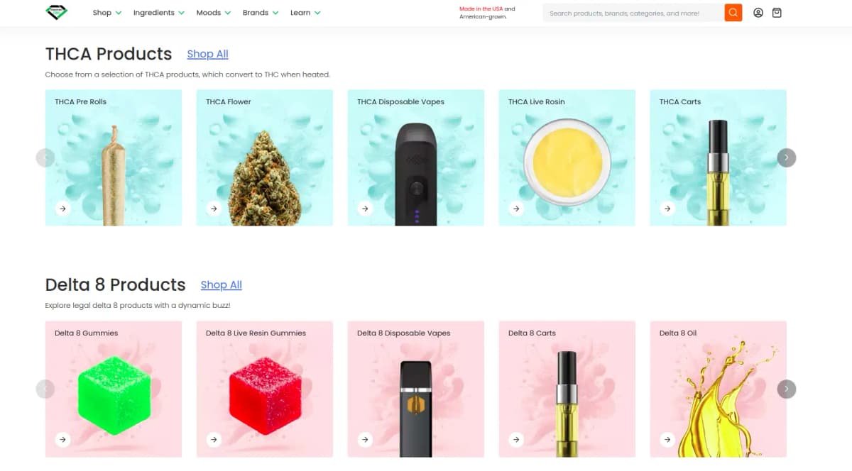 Diamond CBD - Leading manufacturer with farm-to-shelf transparency and third-party testing