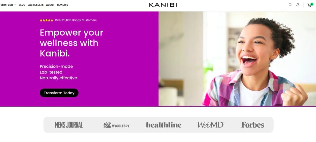 Kanibi - Premium CBD from Oregon's Willamette Valley with double-tested formulations