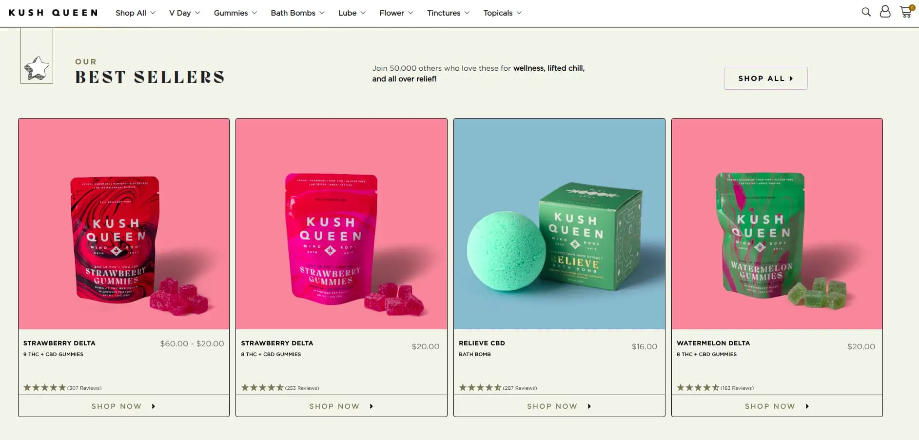 Kush Queen - Award-winning CBD and THC products catering to women and LGBTQ+ community