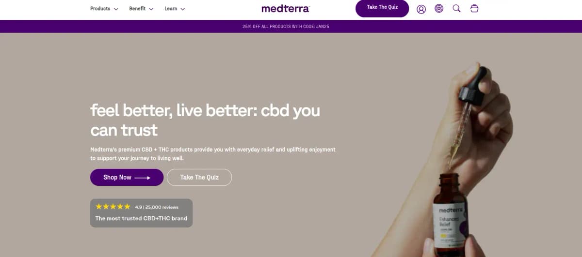 Medterra - Leading botanical wellness company with CBD and THC products
