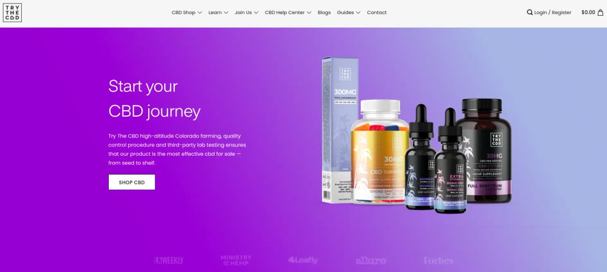 TryTheCBD - Colorado-based high-quality CBD products