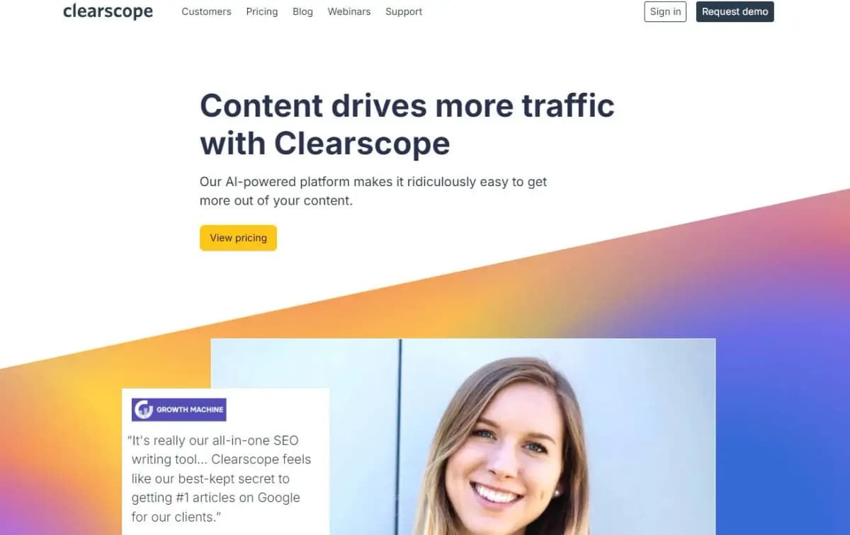 Clearscope content optimization tool