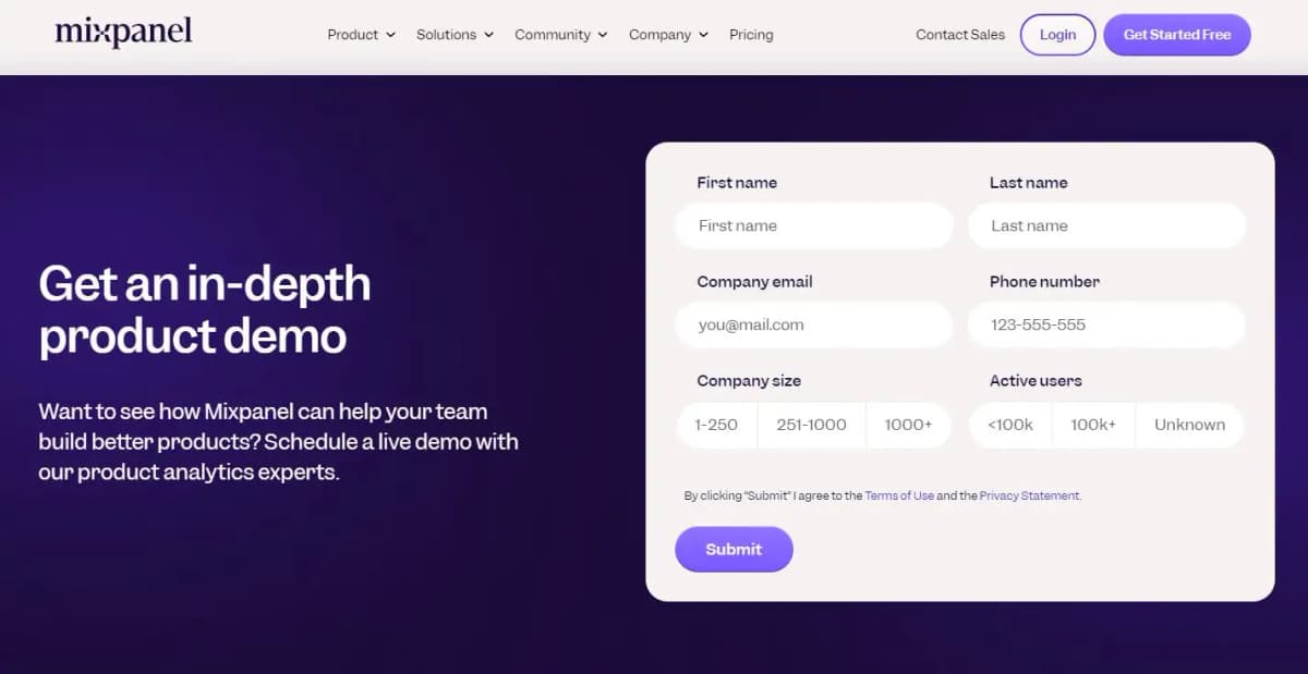 Mixpanel analytics platform