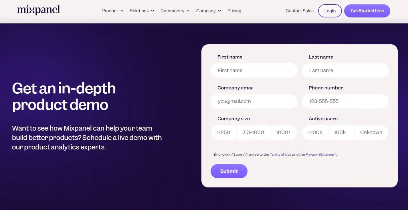 Mixpanel analytics platform