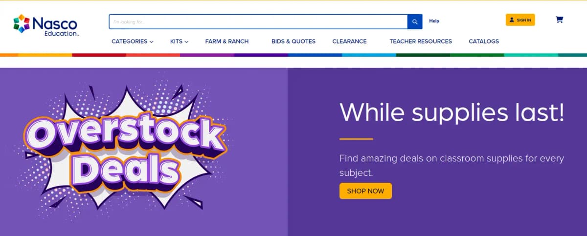 Nasco Education teaching tools and curriculum materials