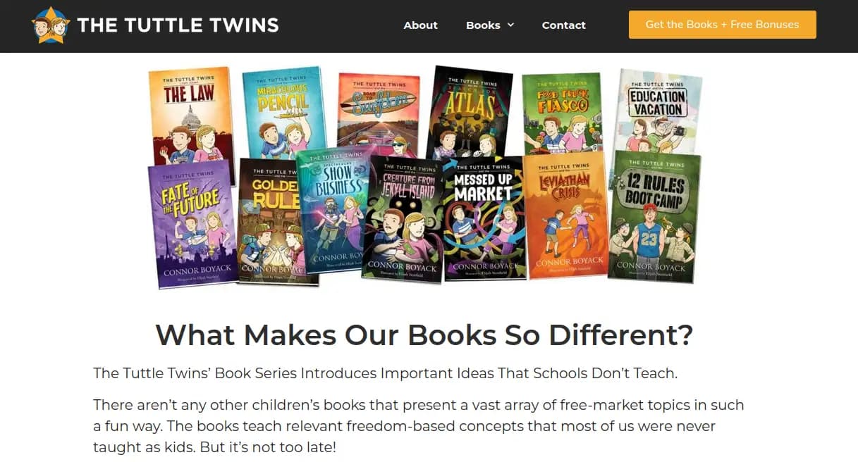 The Tuttle Twins educational children's books