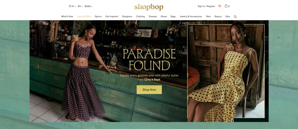 Shopbop fashion retailer