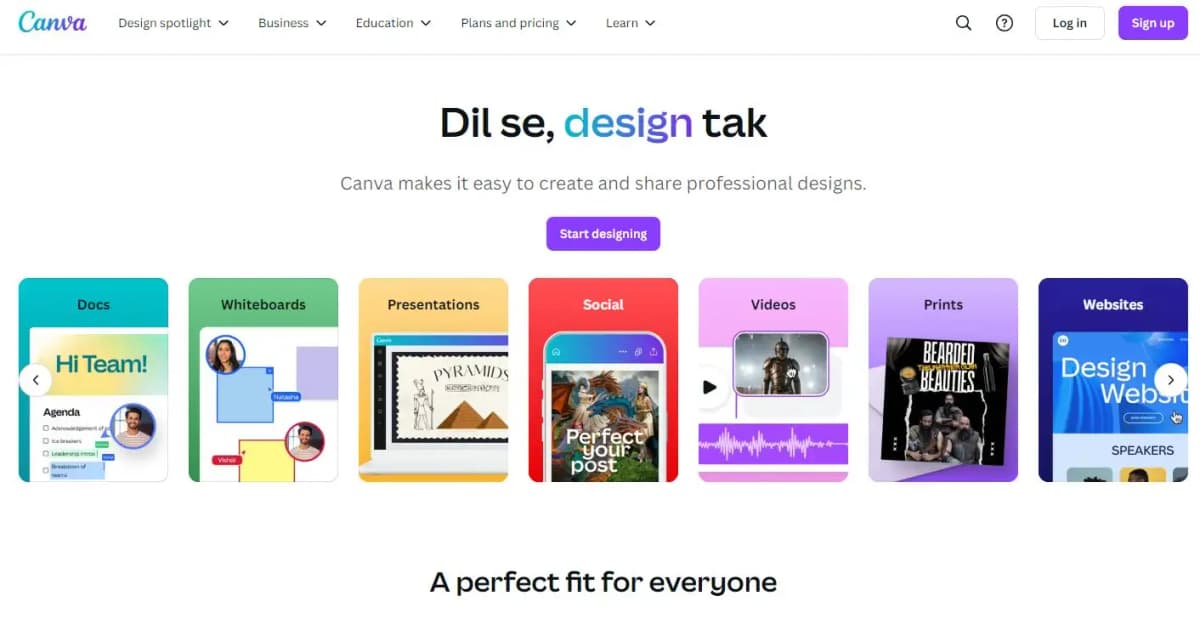 Canva graphic design tool