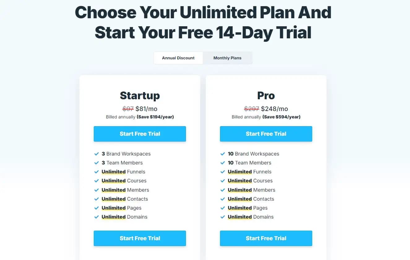 ClickFunnels pricing