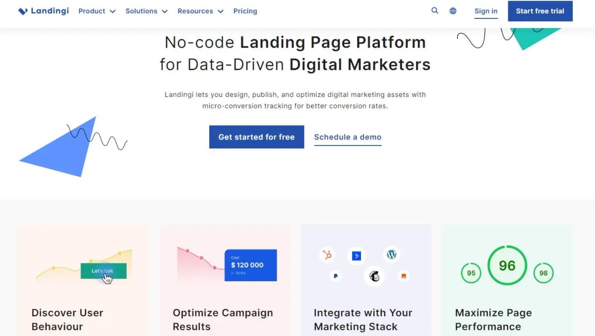 Landingi landing page builder
