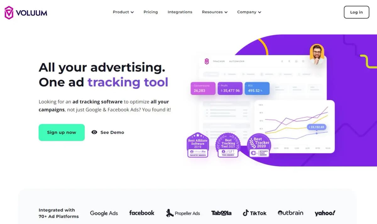 Voluum ad tracking platform